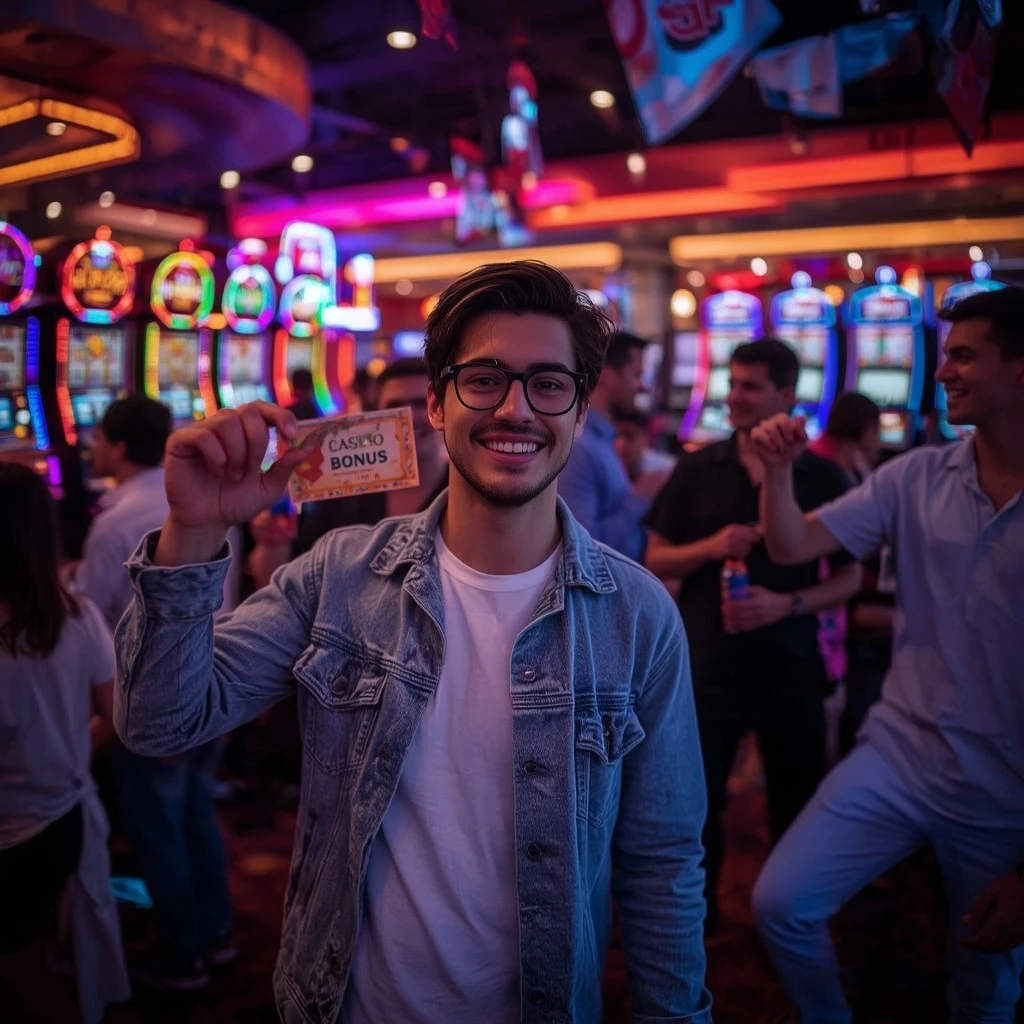 une personne avec un bonus du casino Win Hero Casino